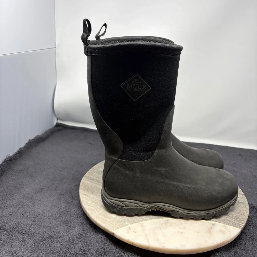 The Original Muck Boot Company Kids Black Waterproof Rain Mud Boots Size 6 US